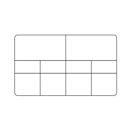 Nevs Specimen Label, Multiple Label Set Thermal LG 4 x 2-3/8, 3 core, PK10 10 Part Blank LG
